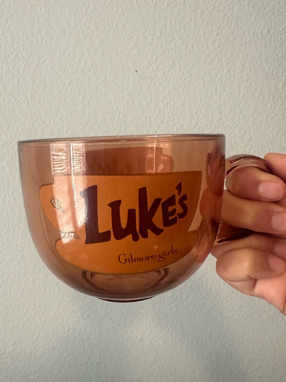 NWT Luke's Gilmore Girls Amber Glass Coffee Mug 16oz